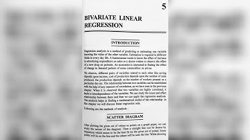 Fybcom sem 2 mathematical & statistical techniques-ll Bivarite linear Regression notes