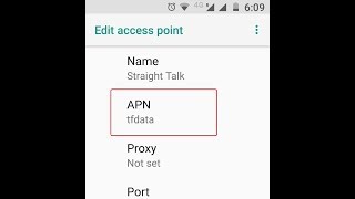Straight Talk APN Settings for Android screenshot 1