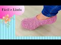 PANTUFA FÁCIL DE TRICÔ PARA INICIANTES