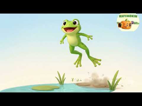 Monkey🐒Swing, frog🐸Jump,bird🐦Fly | Fun Animal Action Rhyme for Kids | RhymeKin