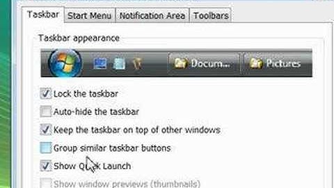 How to disable Grouping of Similar Programs in Taskbar in Vista?