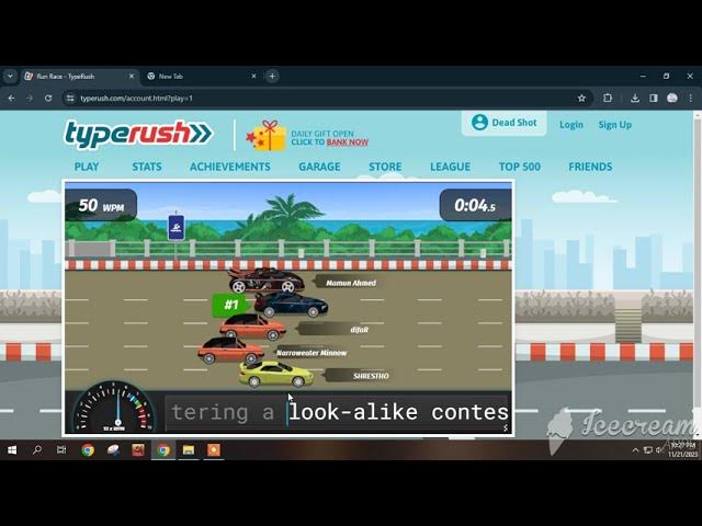 Run Race TypeRush #typerush #typing #racing #typingchallenge 