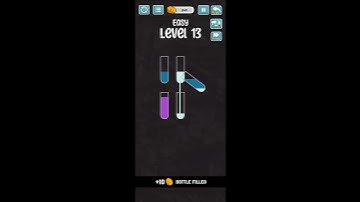 level 13 #shorts #youtubeshorts  #puzzlegame #games #watersortgame