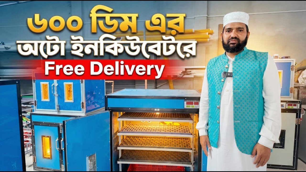 🥚 ৬০০ ডিমের অটো ইনকিউবেটর🚚 Free Delivery সারা বাংলাদেশে!