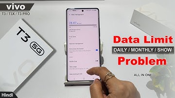 How to set daily data limit in vivo t3 5g, t3x 5g | vivo t3 pro me data usage off kaise kare