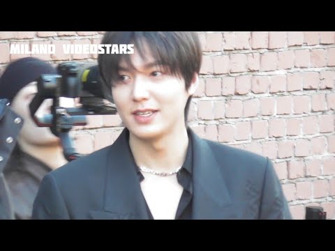 Lee Min-ho 이민호 so sweet even when leaving show Fendi @ Milan Fashion Week 13 january 2024 - Milano