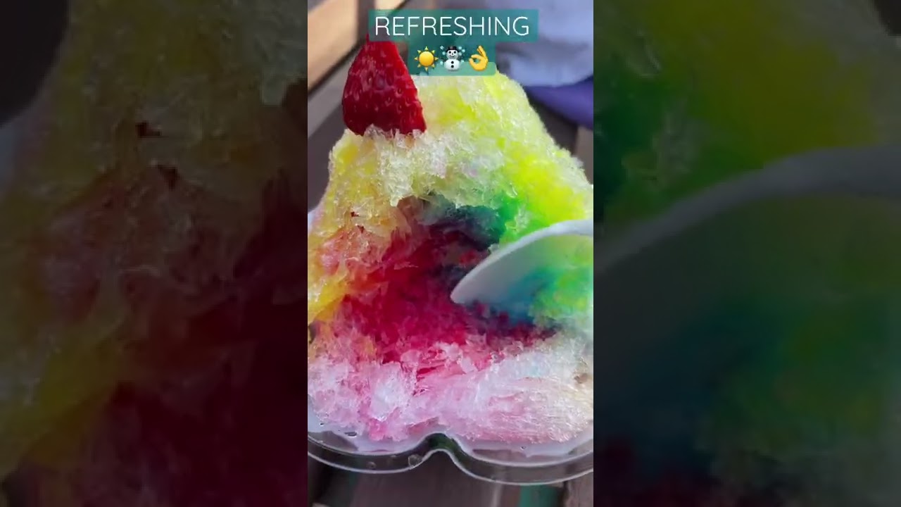 RAINBOW SHAVE ICE?😱🧐👌