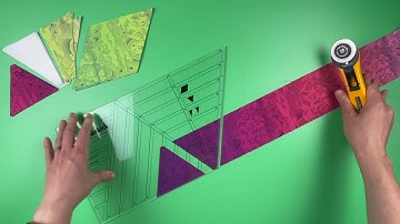 How to Cut Diamonds, Triangles, and Half Triangles with the Super Sidekick Ruler by Jaybird Quilts