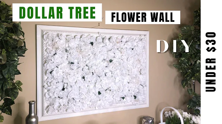 DIY FLOWER WALL PICTURE | Dollar Tree x Goodwill