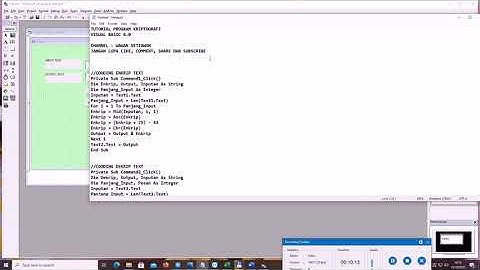 Tutorial Membuat Program Kriptografi Sederhana Dengan Pemrograman Visual Basic 6.0 || Dengan Mudah