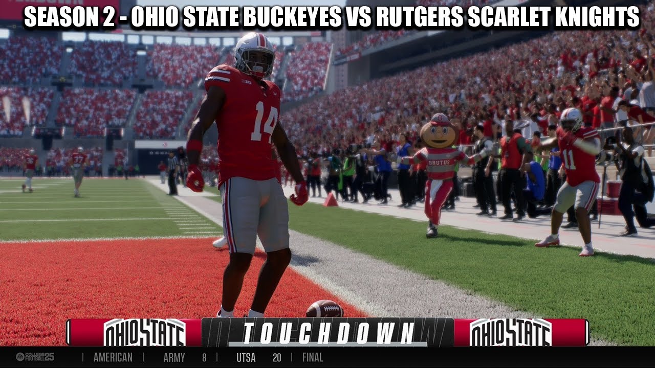 College Football 25 | Season 2 - Ohio State Buckeyes vs Rutgers Scarlet ...