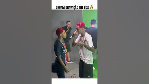 ORUAM NA GRAVAÇÃO DO THE BOX🔥 #shorts #short #youtubeshorts #viralvideo #song #memes #love #funny