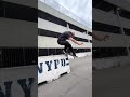 Torey Pudwill Back Smith Police Barrier In New York City