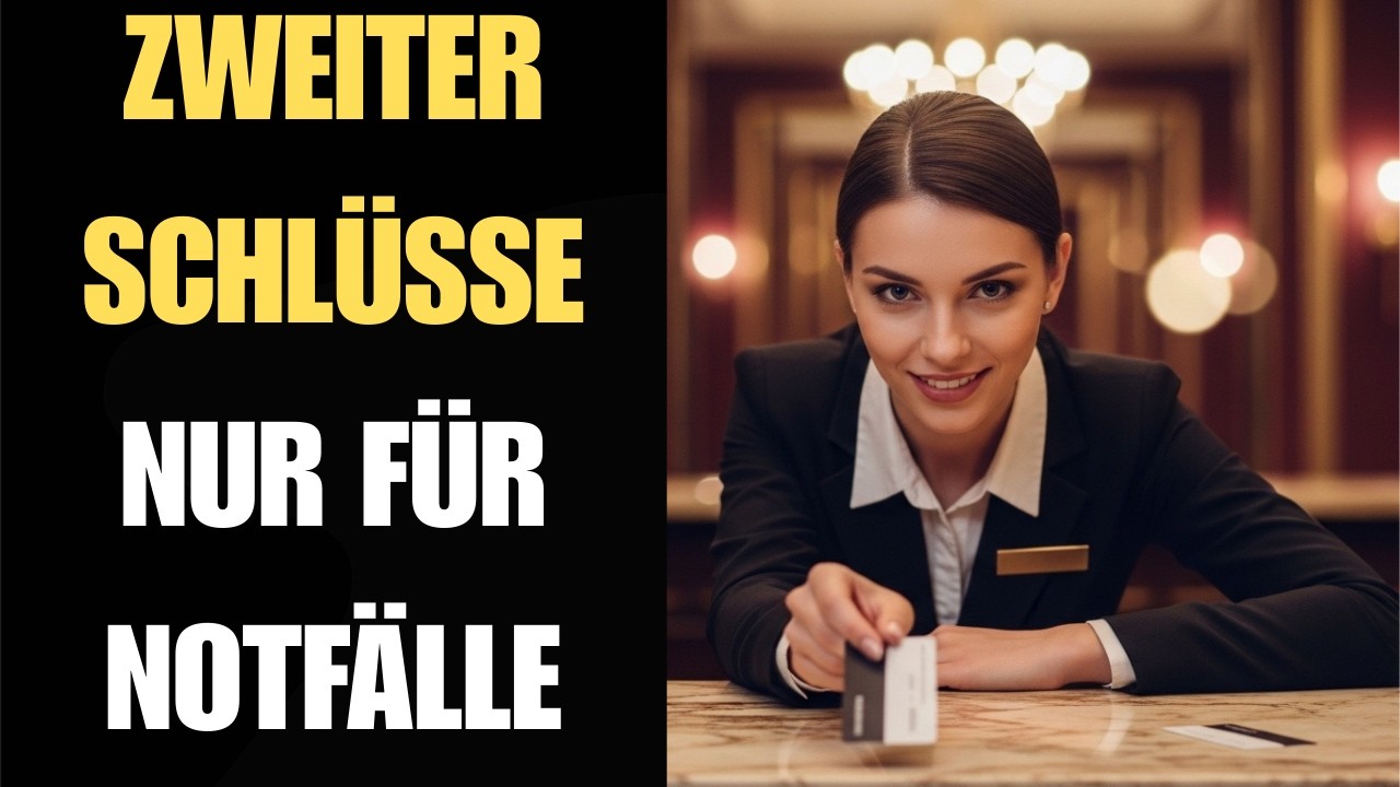 Die Hotelrezeptionistin gab mir einen zweiten Schlüssel ‚Nur für Notfälle.