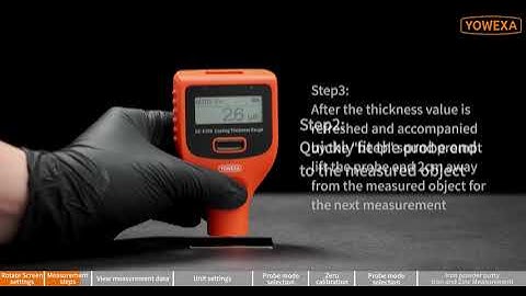 EC-570 EC-570S Dual Screen Coating Thickness Gauge Operation