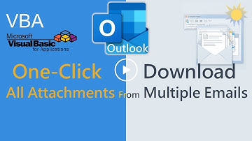 Select & Download Attachments from Multiple Outlook Emails with One Click (VBA)