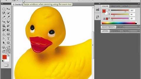 Photoshop CS5 Tutorial Image Magnification Adobe Training Lesson 1.6