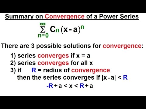 Calculus 2: Infinite Sequences and Series (49 of 86) Summary on