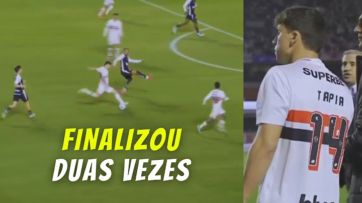 GONZALO TAPIA FEZ SUA ESTREIA PELO SÃO PAULO