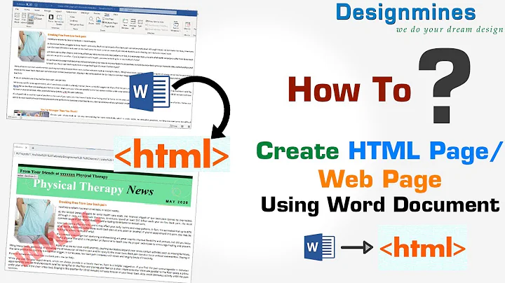 Create HTML Page with Microsoft Word, Web Page using Microsoft Word, Therapy Newsletter Web Page