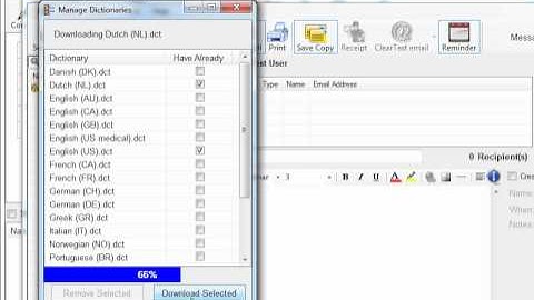Downloading additional dictionaries