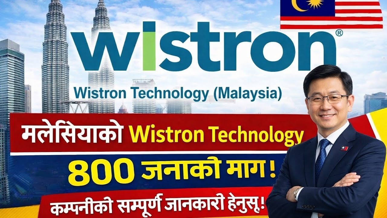 Wistron technology company in malaysia 🇲🇾 800 जनाको माग- salary कति ? सम्पूर्ण जानकारी हेर्नुस् ।