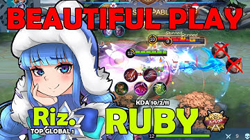 NEW META! RUBY EXECUTE! - TOP GLOBAL 1 RUBY BY Riz. - MOBILE LEGENDS