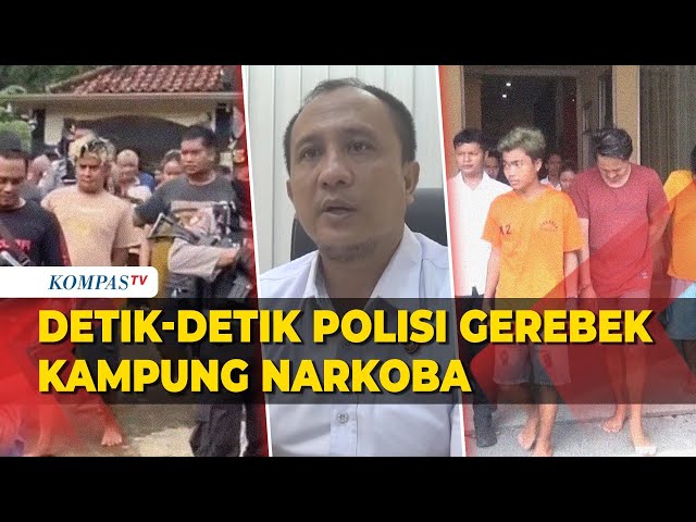 Detik-Detik Mencekam Penggerebekan Kampung Narkoba di Jember class=