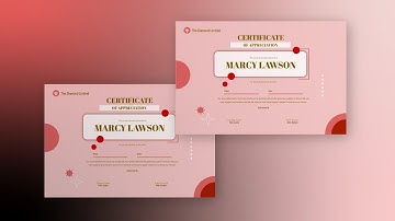 Design a Pink & Gold Appreciation Certificate