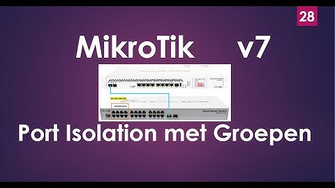 Mikrotik Port Isolation met Groups