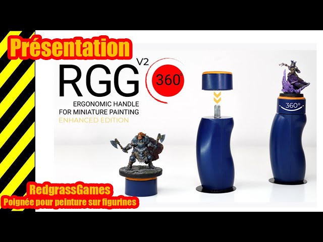 Présentation - RedgrassGames - RGG 360° V2 Ergonomic - Poignée pour peinture  figurines 