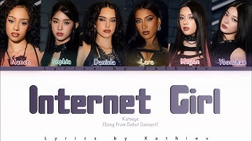 Internet Girl - Katseye (캣츠아이)- Color Coded Lyrics - Song from concert