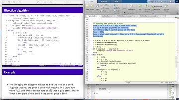 Chapter4 Bisection Bond Yield Matlab Example