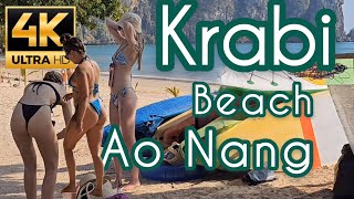 [4K] Ao Nang Beach 3 ️ Krabi || Thai paradise you'll never want to leave