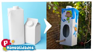 ? MANUALIDAD fácil para niños con BRICK DE LECHE [ 2 minutos ] | DIY de POCOYO en 5 minutos