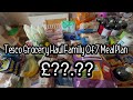 Tesco grocery haul family of 7 meal plan £???.??