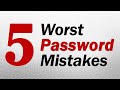 The Five WORST PASSWORD MISTAKES You Need To Avoid | @SolutionsReview Ranks