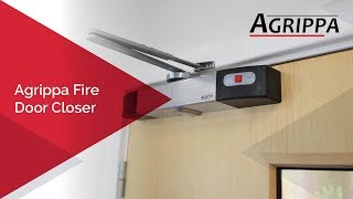 Agrippa, sound-activated fire door closer