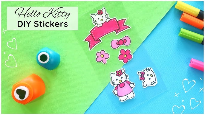 Diy Hello Kitty Sticker Book/how to make sticker book/diy Sticker