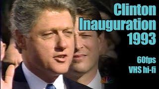 Inauguration of Bill Clinton 1993 - Various Networks, 60fps &amp; Hi-Fi Audio