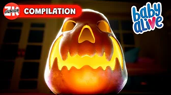 Scary Jack-O-Lantern! 🎃 Baby Alive | Episode Compilation | ZeeKay Junior