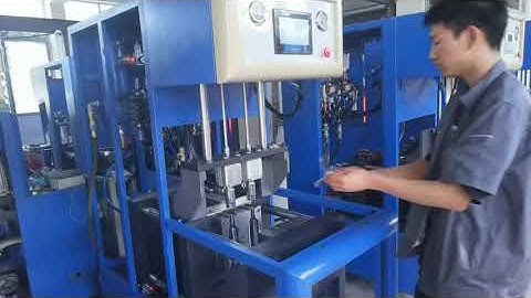 2 cavity auto drop semi-automatic bottle blowing machine