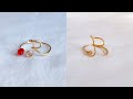 How to make ring/making simple wire alphabet ring/diy ring/adjustable handmade ring making/Letter R