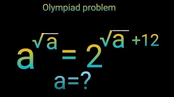 Nice maths Olympiad || Exponents maths problem trick  || Find the value of a ||
