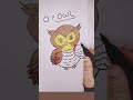 owel drawing part 2...!easy drawing for kids#shorts