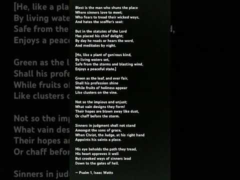 Psalm 1, Isaac