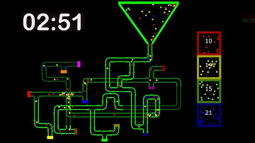 marble race  :  Plumber Pipe Game  - Marble Race in Algodoo