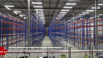 Canadian Rack Technologies  Inc Promo Video - Large pallet racking supply and install project