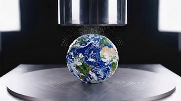 Oddly Satisfying | Crushing Planets AI ASMR Hydraulic Press Video