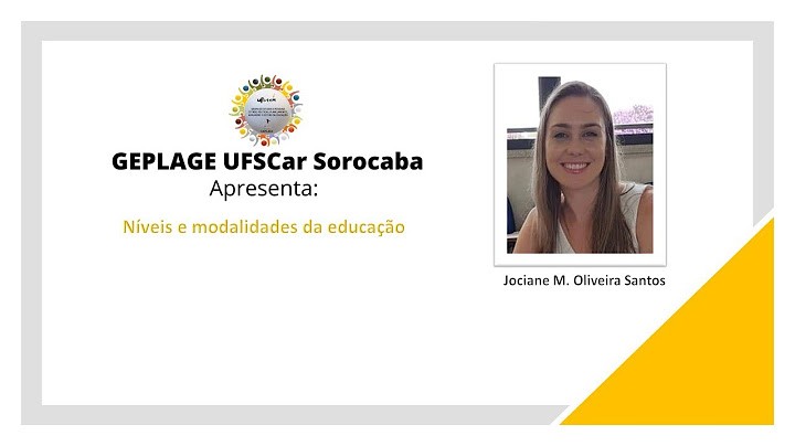 Quais são os níveis de modalidade da educação?